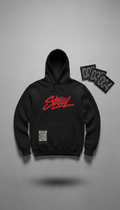 Asphalt Black Hoodie With QR Tag