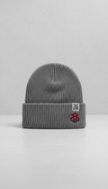 Heavyweight Concrete Gray Beanie With QR Code